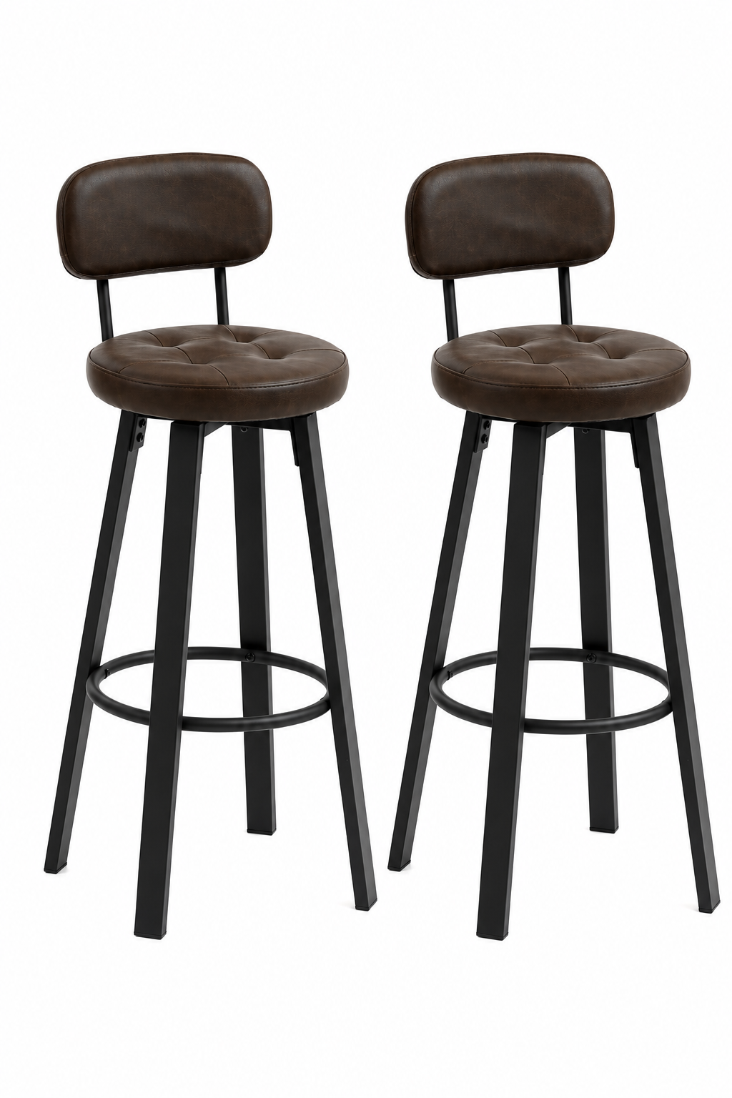 Chaise de bar New York industrielle – Lot de 2