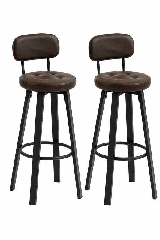 Chaise de bar New York industrielle – Lot de 2