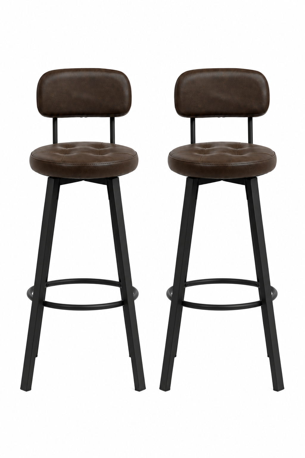 Chaise de bar New York industrielle – Lot de 2