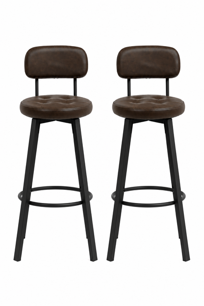 Chaise de bar New York industrielle – Lot de 2