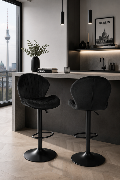 Chaise de bar réglable Berlin – Lot de 2