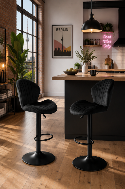 Chaise de bar réglable Berlin – Lot de 2