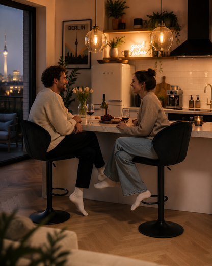Chaise de bar réglable Berlin – Lot de 2