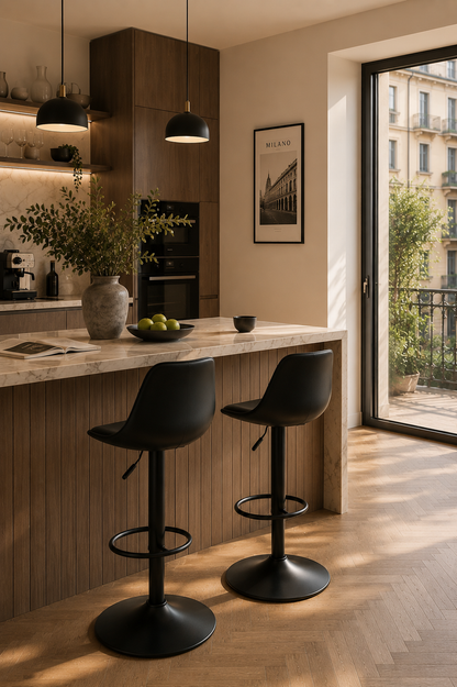 Chaise de bar réglable Milan – Lot de 2