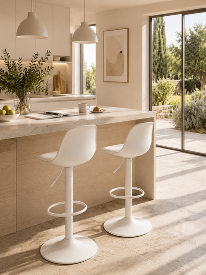 Chaise de bar réglable Milan – Lot de 2