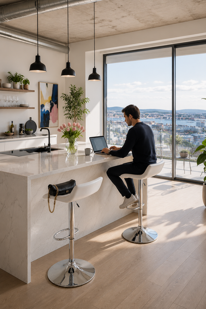 Chaise de bar réglable Oslo – Lot de 2