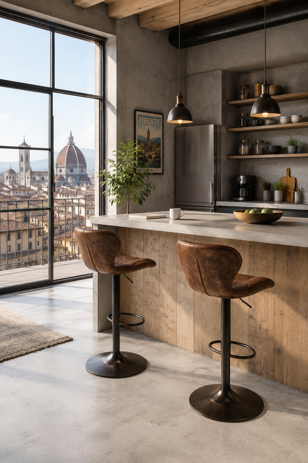 Chaise de bar réglable Florence – Lot de 2