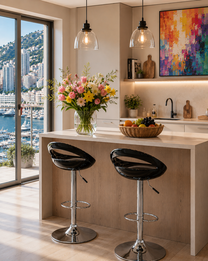 Chaise de bar réglable Monaco ABS – Lot de 2