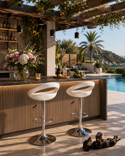 Chaise de bar réglable Monaco ABS – Lot de 2