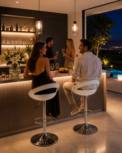 Chaise de bar réglable Monaco ABS – Lot de 2