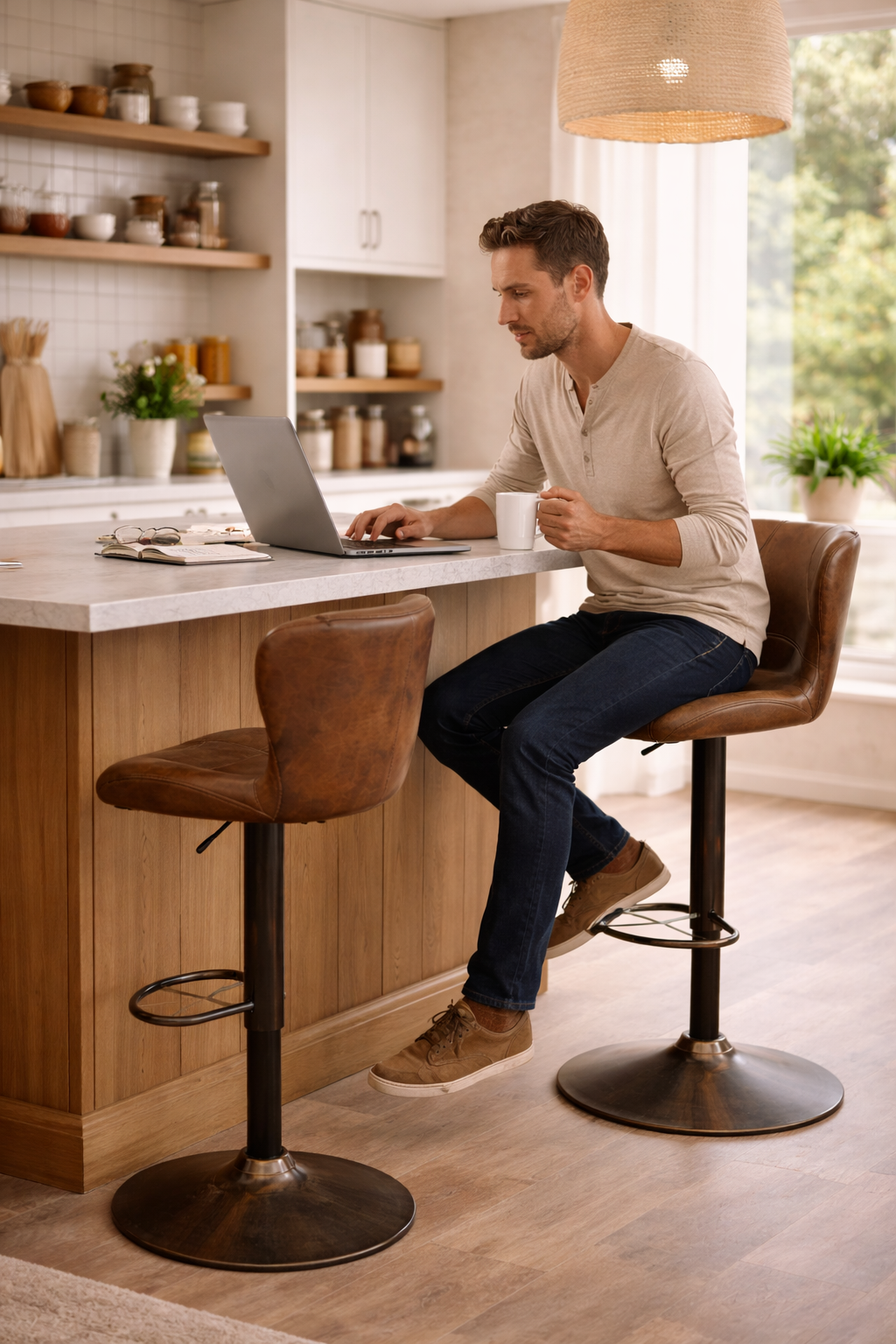 Chaise de bar Florence – Lot de 2