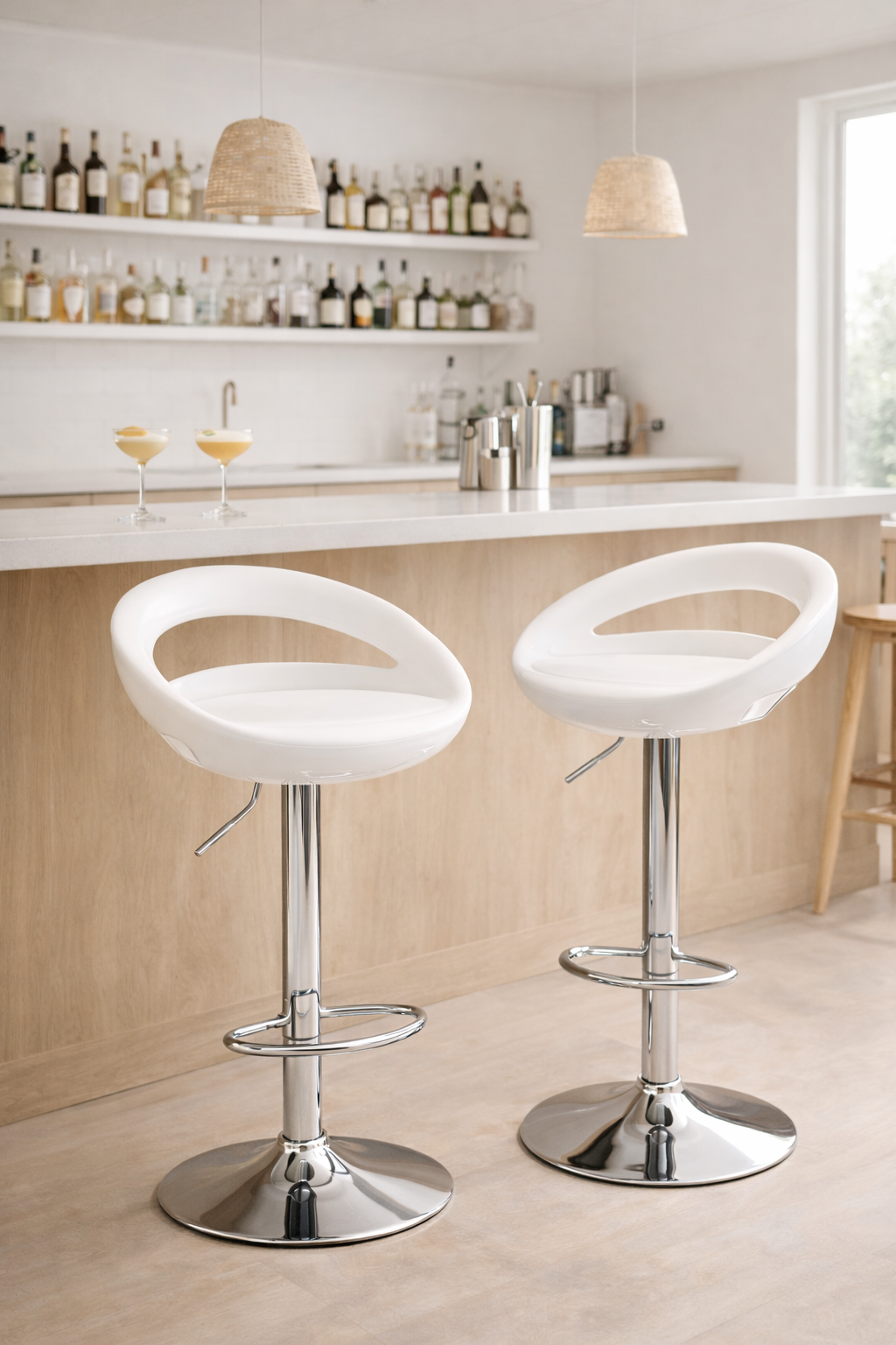 Chaise de bar Monaco – Lot de 2